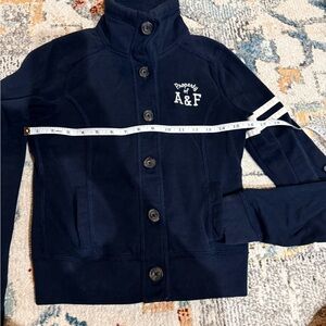 Abercrombie & Fitch Navy Button-Up Jacket